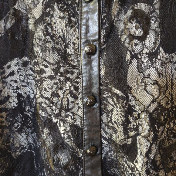 Panitti Women Top Size Large Animal Printed Long Sleeve Black - Picture 4 of 9